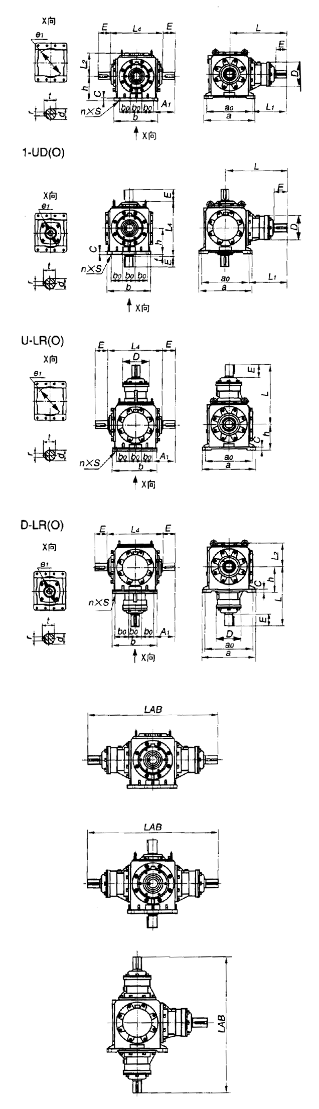 T系列螺旋錐齒輪轉向箱
